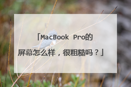 MacBook Pro的屏幕怎么样,很粗糙吗?