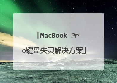 MacBook Pro键盘失灵解决方案
