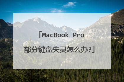 MacBook Pro 部分键盘失灵怎么办?