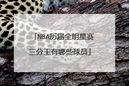 NBA历届全明星赛三分王有哪些球员