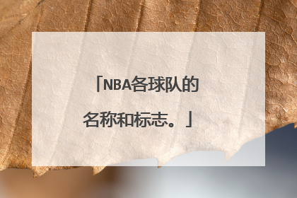 NBA各球队的名称和标志。