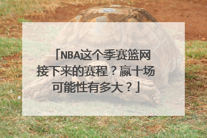 NBA这个季赛篮网接下来的赛程？嬴十场可能性有多大？