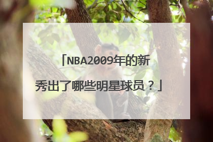 NBA2009年的新秀出了哪些明星球员？