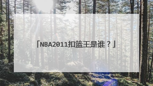 NBA2011扣篮王是谁？
