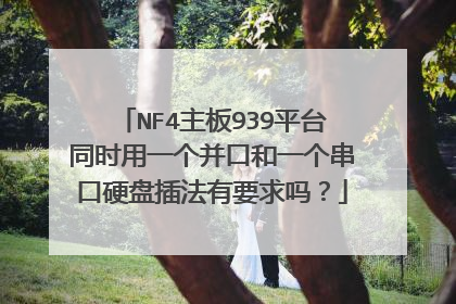 NF4主板939平台同时用一个并口和一个串口硬盘插法有要求吗？