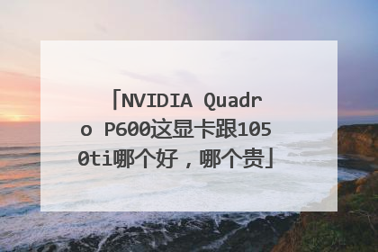 NVIDIA Quadro P600这显卡跟1050ti哪个好,哪个贵