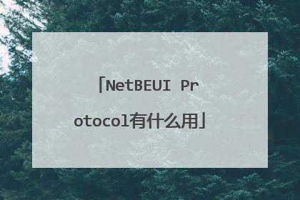 NetBEUI Protocol有什么用