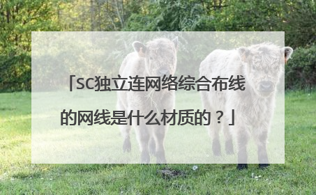 SC独立连网络综合布线的网线是什么材质的?