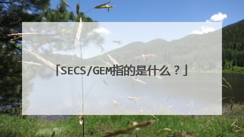 SECS/GEM指的是什么？