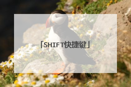 SHIFT快捷键
