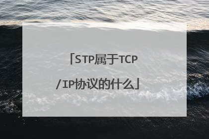 STP属于TCP/IP协议的什么
