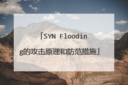 SYN Flooding的攻击原理和防范措施