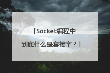 Socket编程中到底什么是套接字?