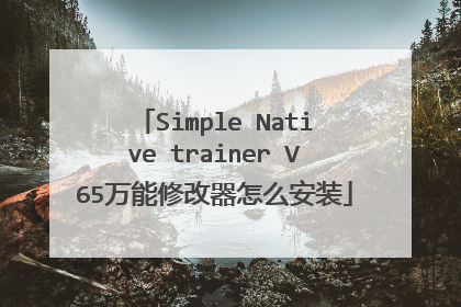 Simple Native trainer V65万能修改器怎么安装