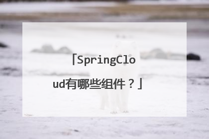 SpringCloud有哪些组件？