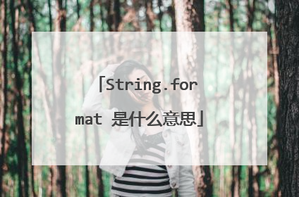 String.format 是什么意思