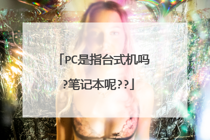 PC是指台式机吗?笔记本呢??