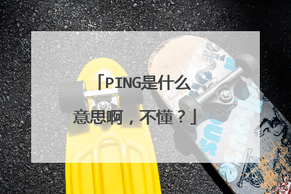 PING是什么意思啊，不懂？