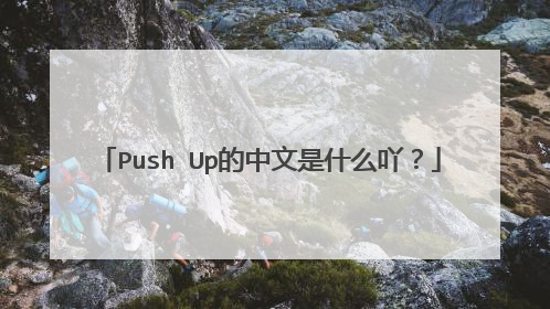 Push Up的中文是什么吖？