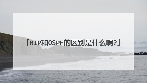 RIP和OSPF的区别是什么啊?