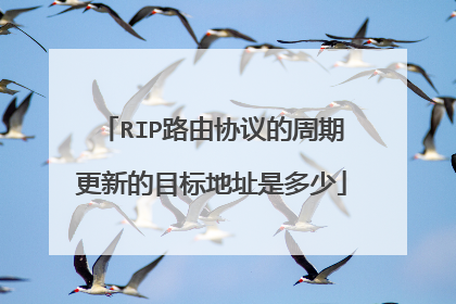 RIP路由协议的周期更新的目标地址是多少