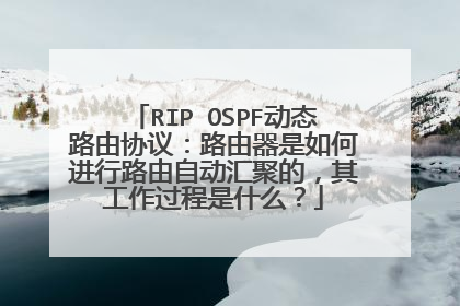 RIP OSPF动态路由协议：路由器是如何进行路由自动汇聚的，其工作过程是什么？