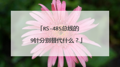 RS-485总线的9针分别替代什么？