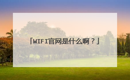 WIFI官网是什么啊?