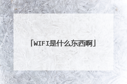 WIFI是什么东西啊