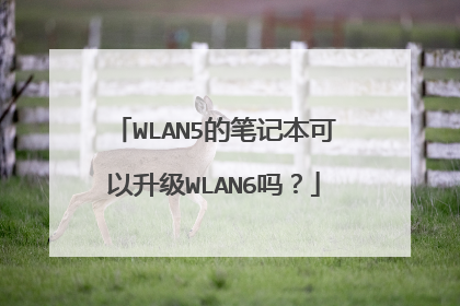 WLAN5的笔记本可以升级WLAN6吗？