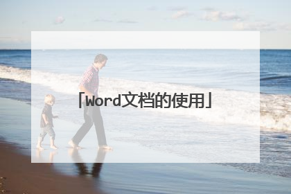 Word文档的使用