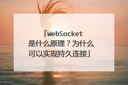 WebSocket 是什么原理?为什么可以实现持久连接