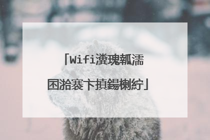 Wifi瀵瑰瓡濡囨湁褰卞搷鍚楋紵
