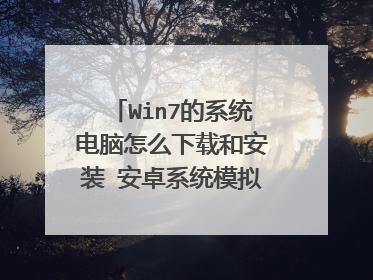 Win7的系统电脑怎么下载和安装 安卓系统模拟器啊???