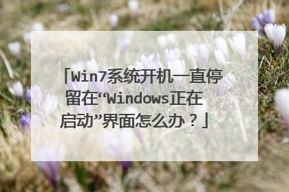 Win7系统开机一直停留在“Windows正在启动”界面怎么办?