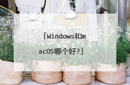 Windows和macOS哪个好?