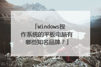Windows操作系统的平板电脑有哪些知名品牌?