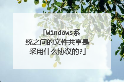 Windows系统之间的文件共享是采用什么协议的?