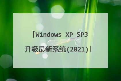 Windows XP SP3 升级最新系统(2021)