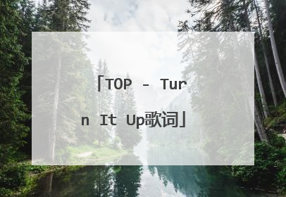 TOP - Turn It Up歌词