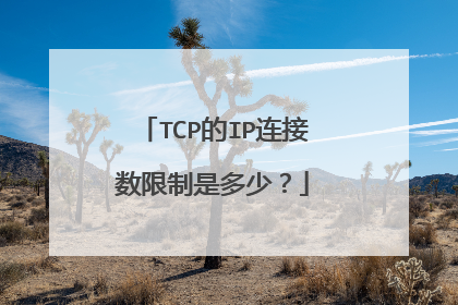 TCP的IP连接数限制是多少?