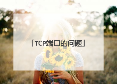 TCP端口的问题