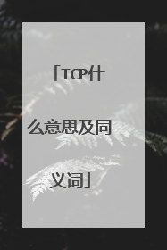 TCP什么意思及同义词