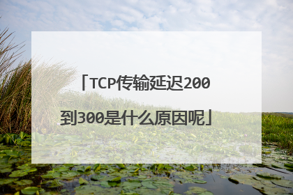 TCP传输延迟200到300是什么原因呢