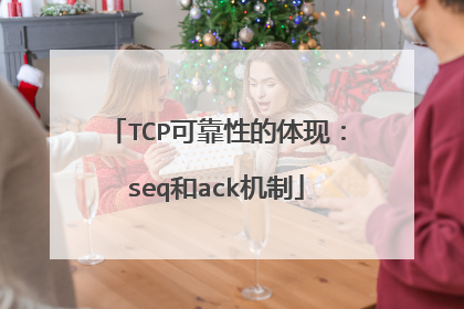 TCP可靠性的体现：seq和ack机制