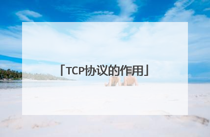 TCP协议的作用