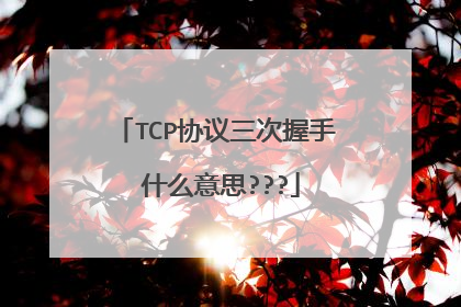 TCP协议三次握手 什么意思???