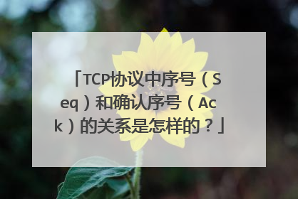 TCP协议中序号（Seq）和确认序号（Ack）的关系是怎样的？