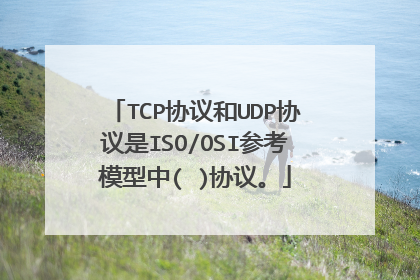 TCP协议和UDP协议是ISO/OSI参考模型中( )协议。