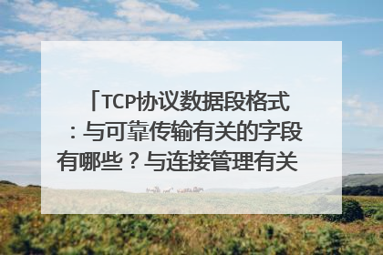 TCP协议数据段格式：与可靠传输有关的字段有哪些？与连接管理有关的字段有哪些？与流量控制有关的字段？